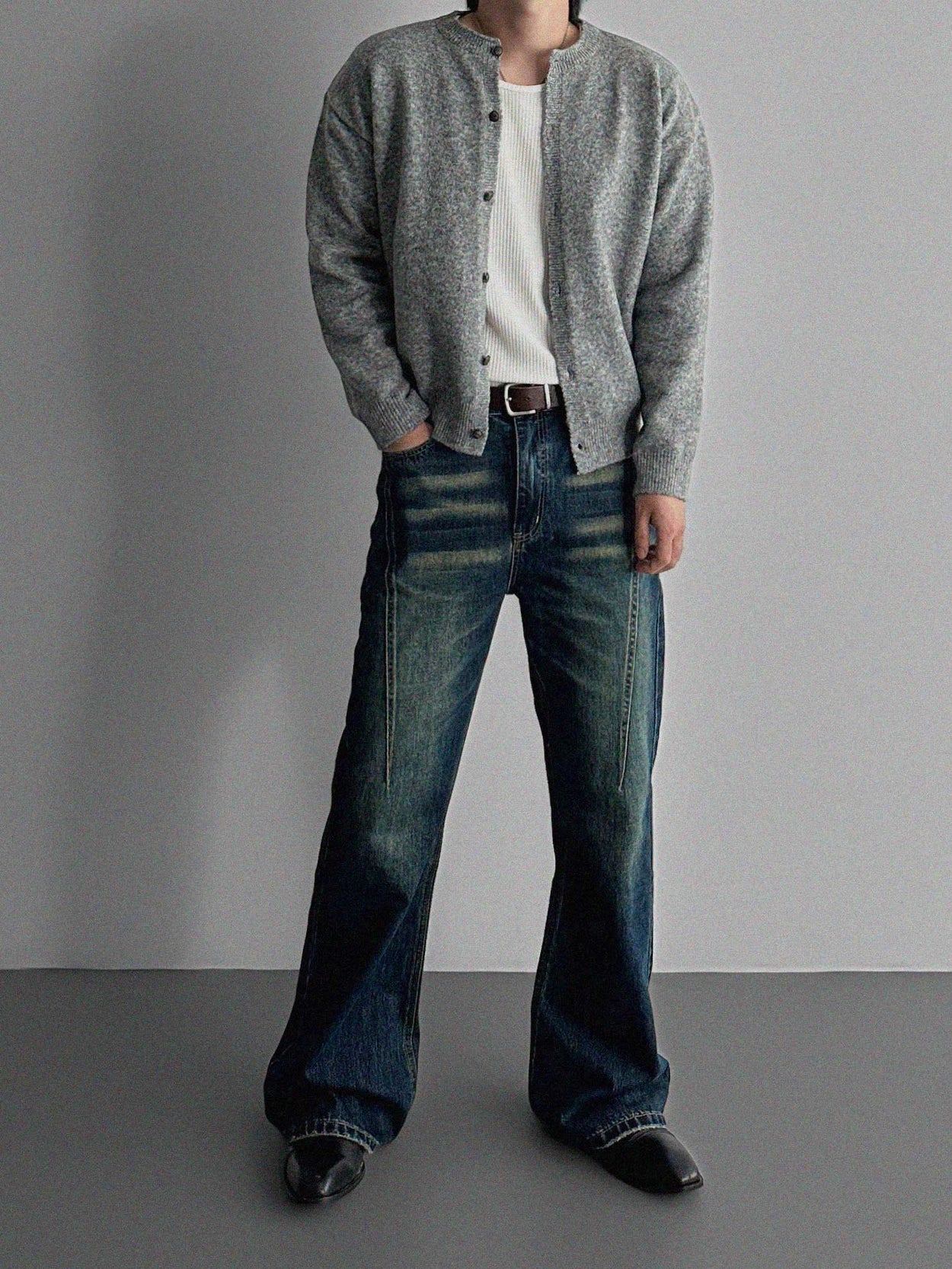 Boot flare denim pants