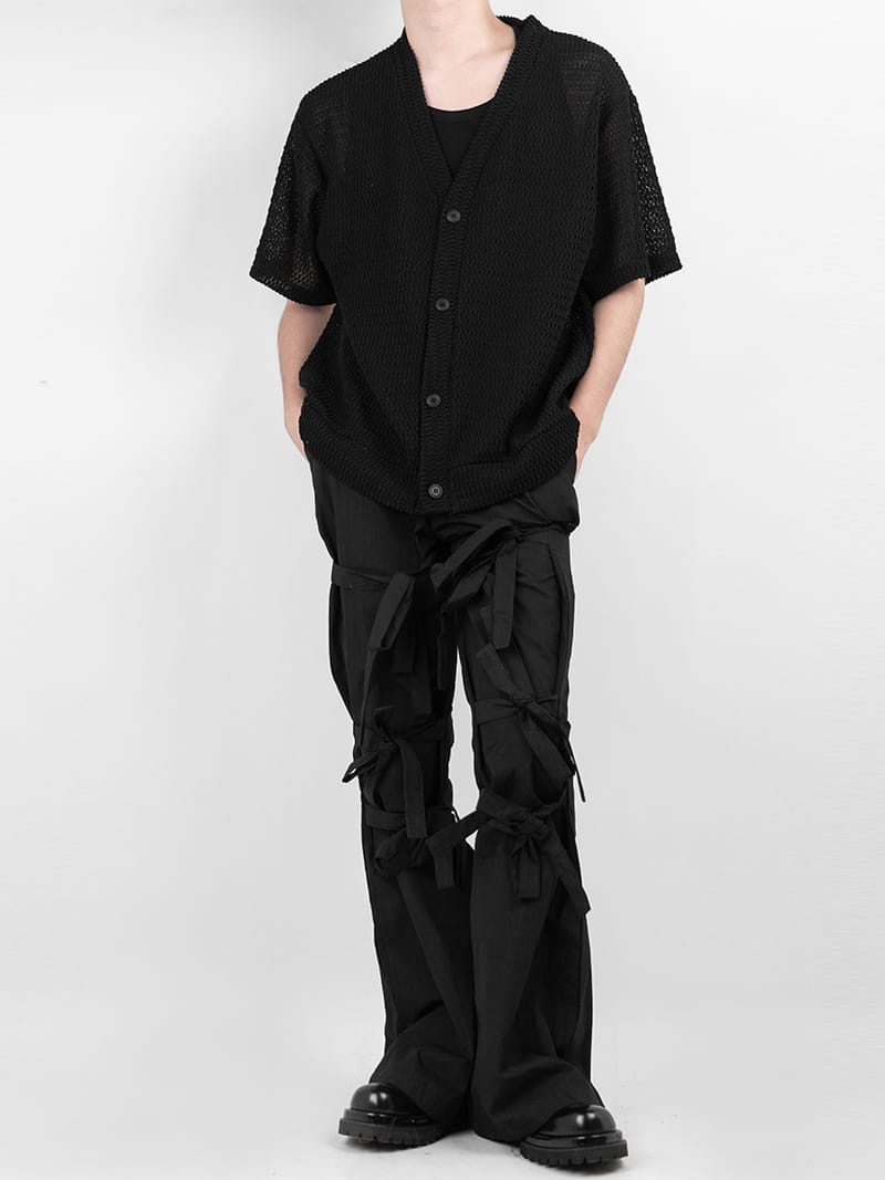 Net Half Sleeves Cardigan