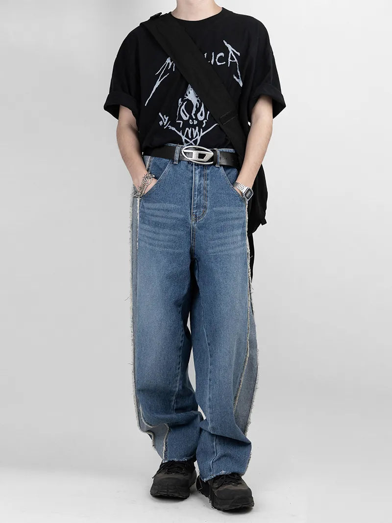 Reverse Track Wide Denim