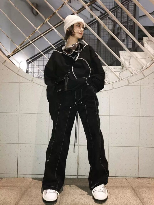TKYESTUDIO Wide-Leg Straight-Leg Pants 2020F/W