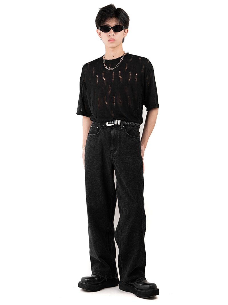 Basic Wide Denim Pants