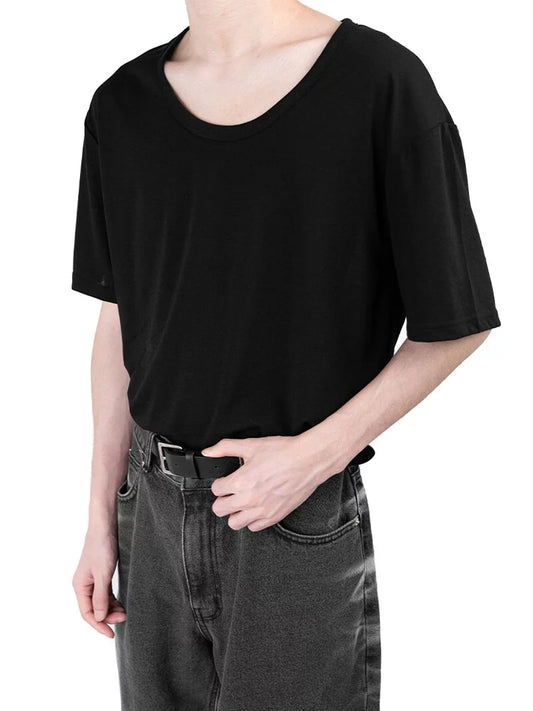 U-neck Short-sleeved T-shirt