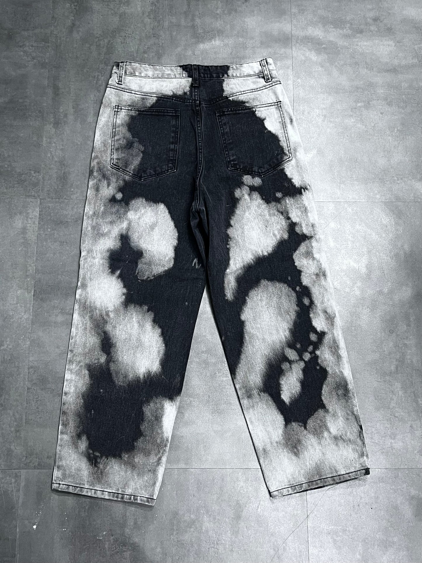 Tie-Dye Painting Denim Pants