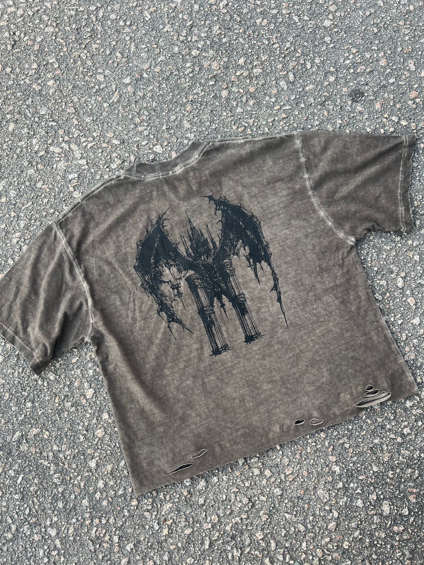 Monster Castle Printing T-shirt