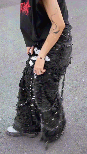 WHITE EYES PANTS (BAGGY) - REWORK