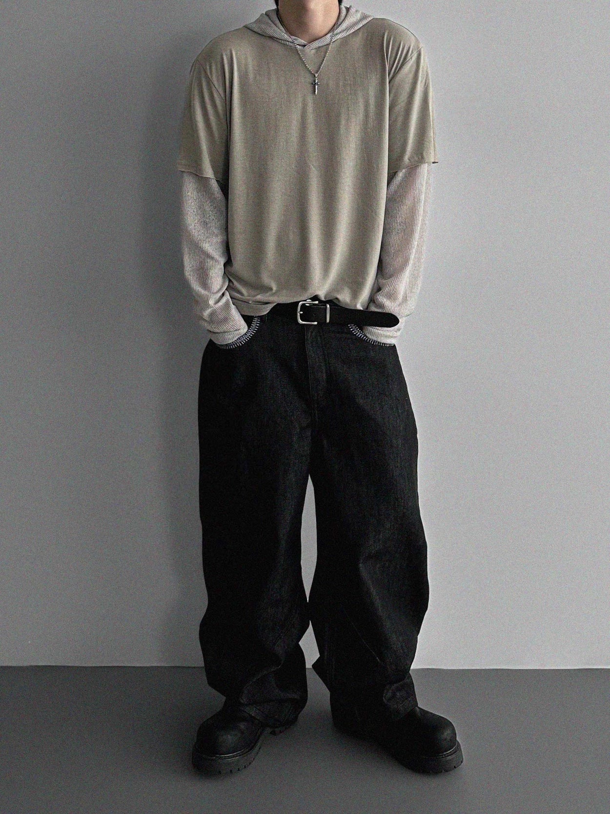 Spider Balloon Denim Pants