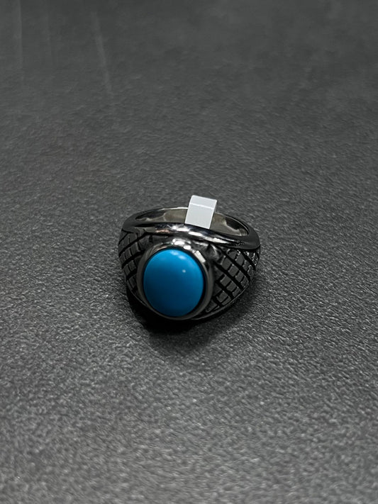 Surgical Steel Turquoise Ring