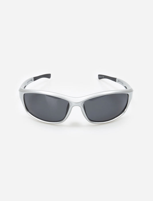 Future Silver Retro Sunglasses