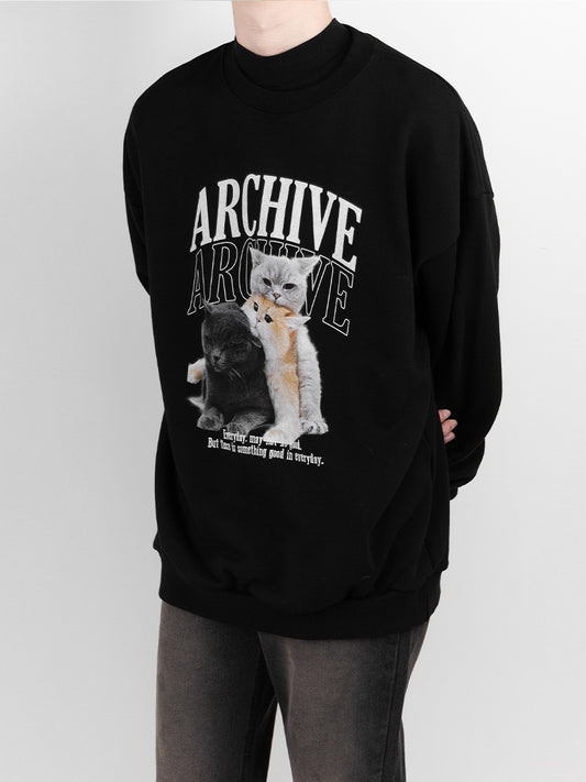 Alphabet cat sweatshirt