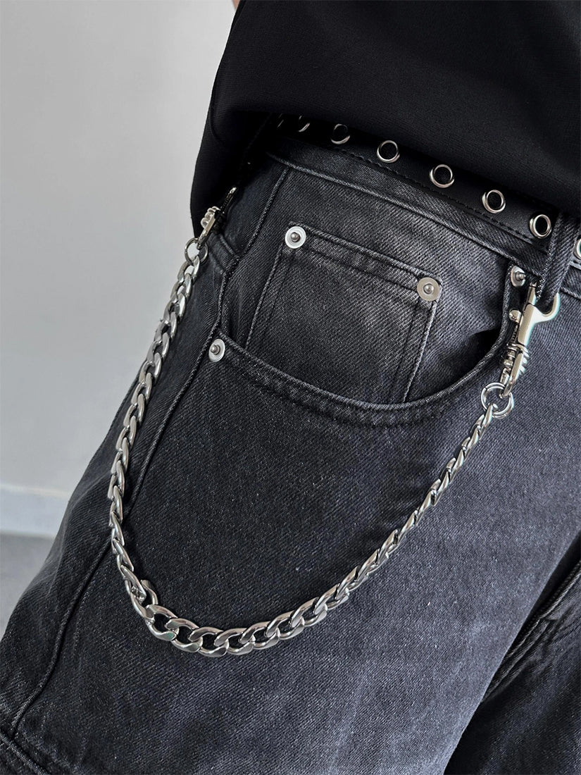 Ring Metal Chain Necklace / Pants Chain