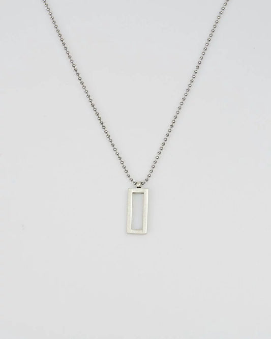 Square frame necklace