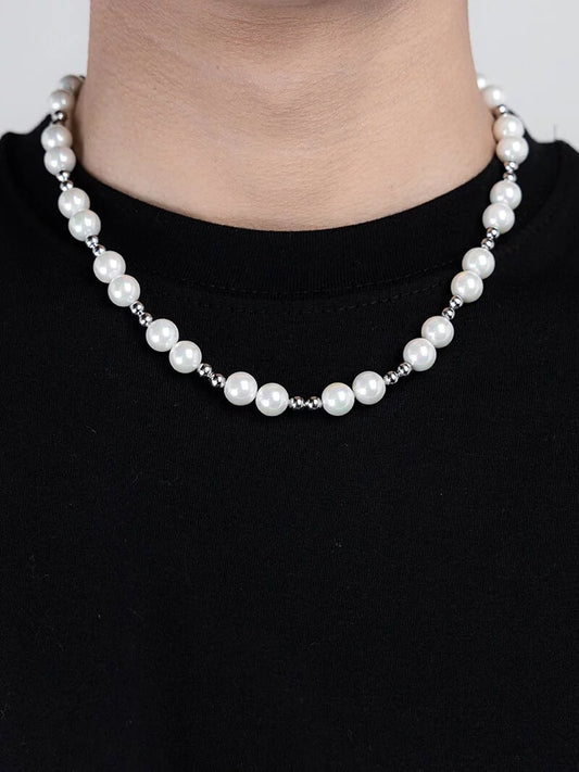 Pearl & Surgical Type Necklace