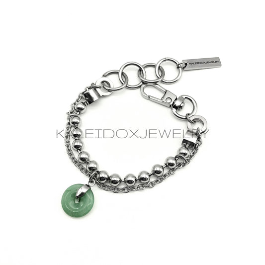 jade ball chain bracelet