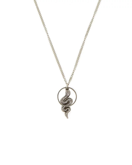 Snake Ring Chain Necklace