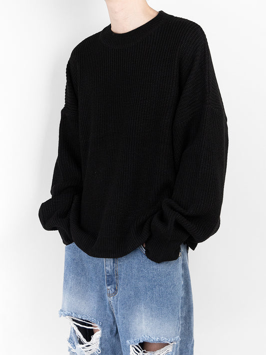 Basic Knit Sweatshirt