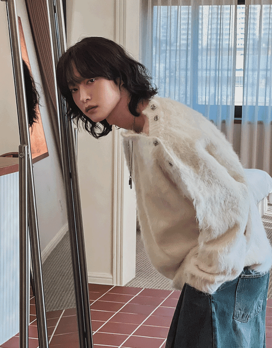 Celine Wool Button Knit 