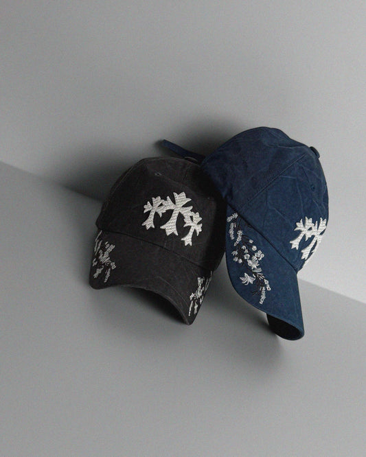Cross embroidery ball cap