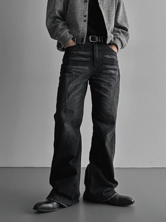 Boot flare denim pants