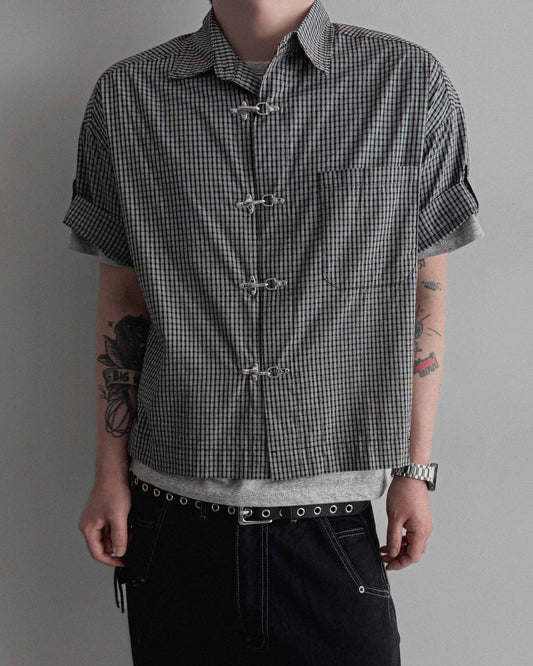 Fireman crop check half shirt