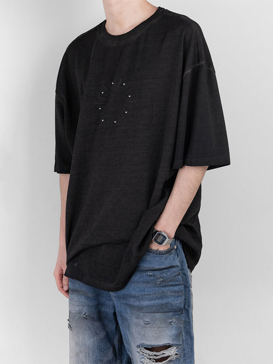 Round Washed Short Sleeves 
