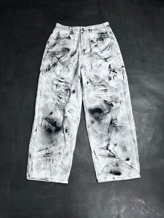 Tie-dye Damage Pants