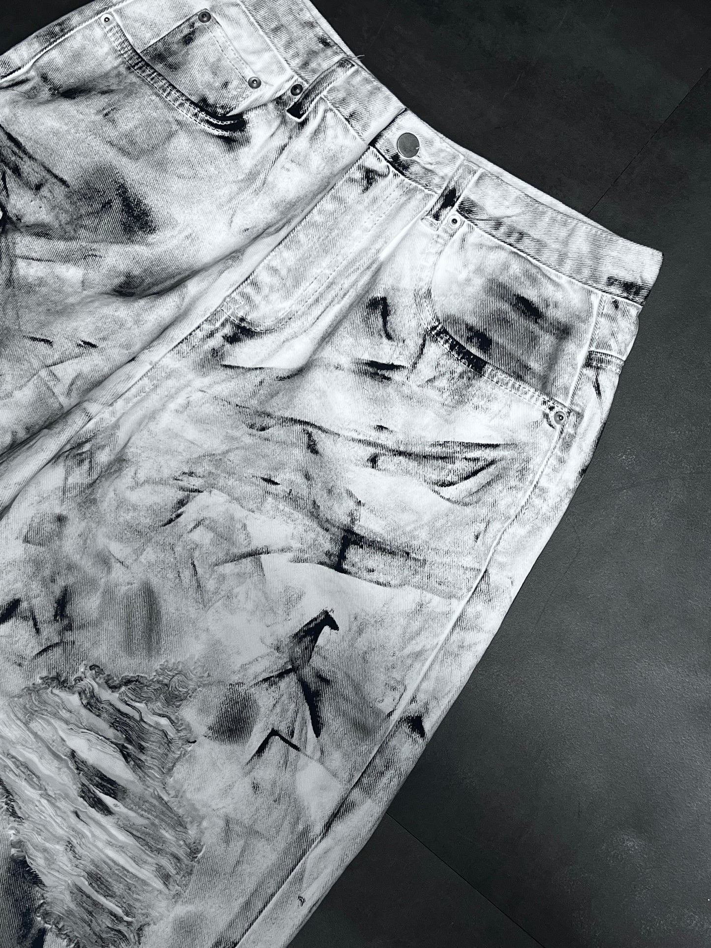 Tie-dye Damage Pants