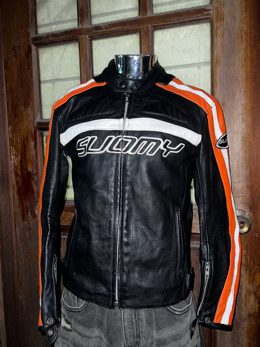 Vintage racing leather jacket 3