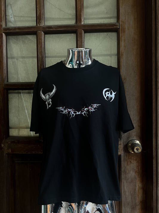 Fractured Edge Black T-Shirt