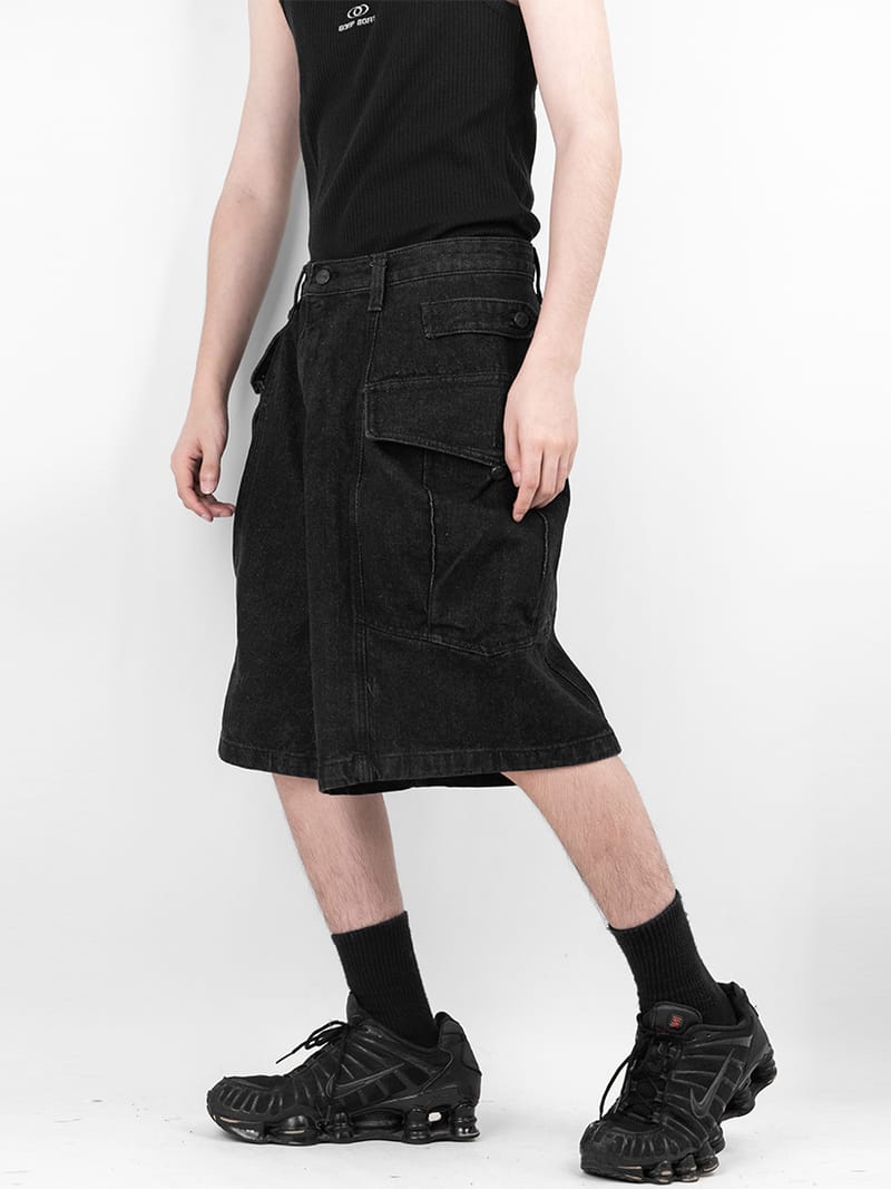 Bermuda Cargo Denim Pants 