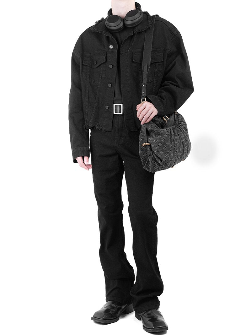 Damage Over Cropped Jacket 