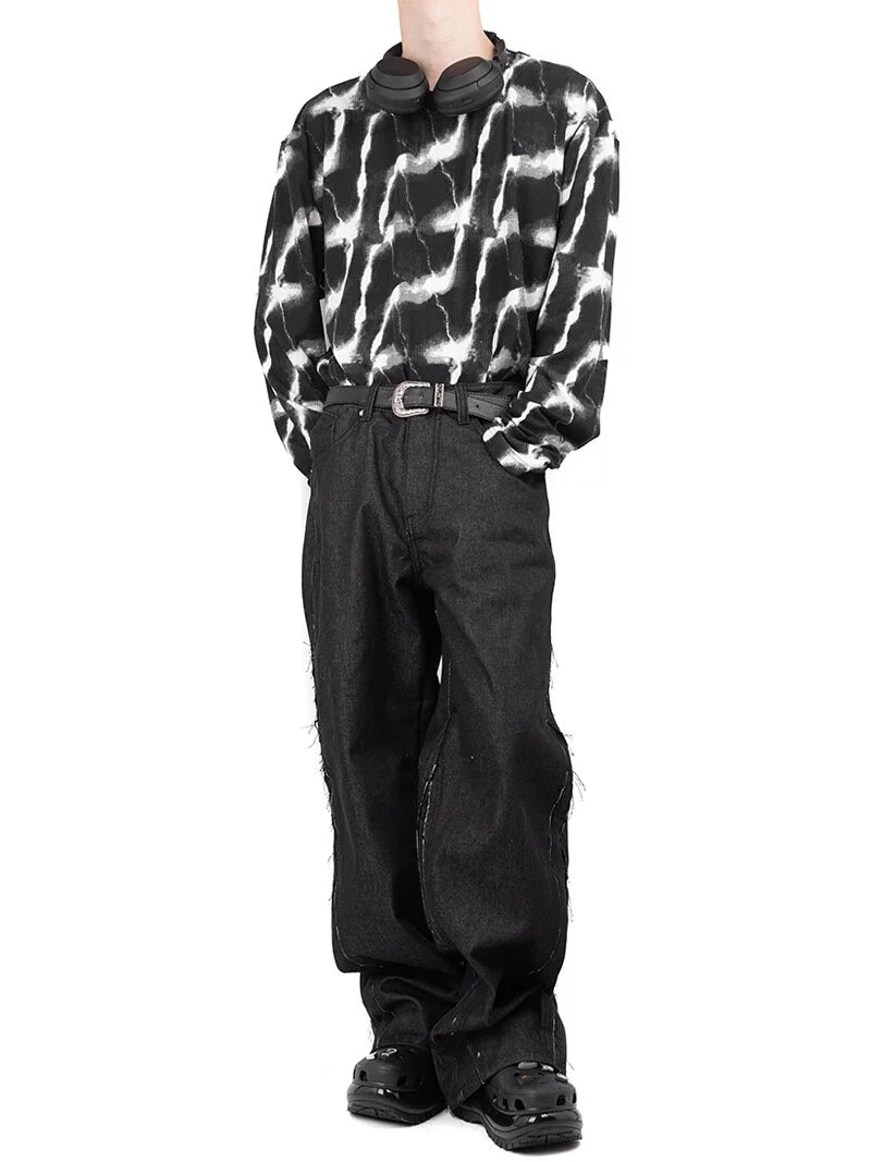 Slit Decorated Double-sided Pants 