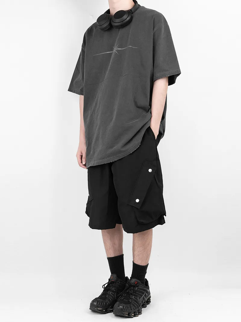 Diagonal Pocket Shorts