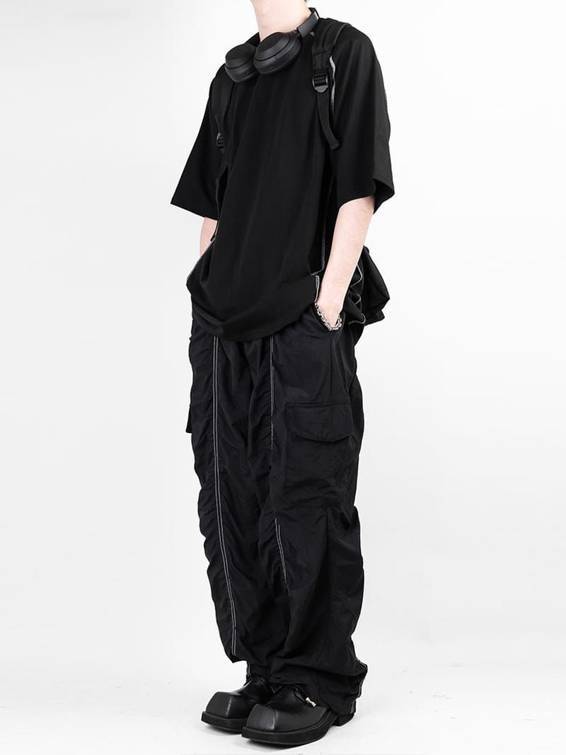 Line Shirring Banding Pants