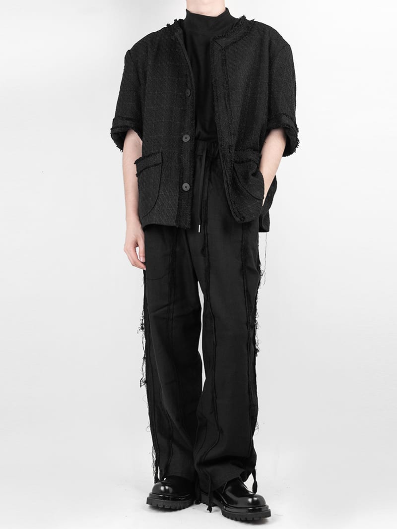 Cotton Cutting Point Banding Pants 
