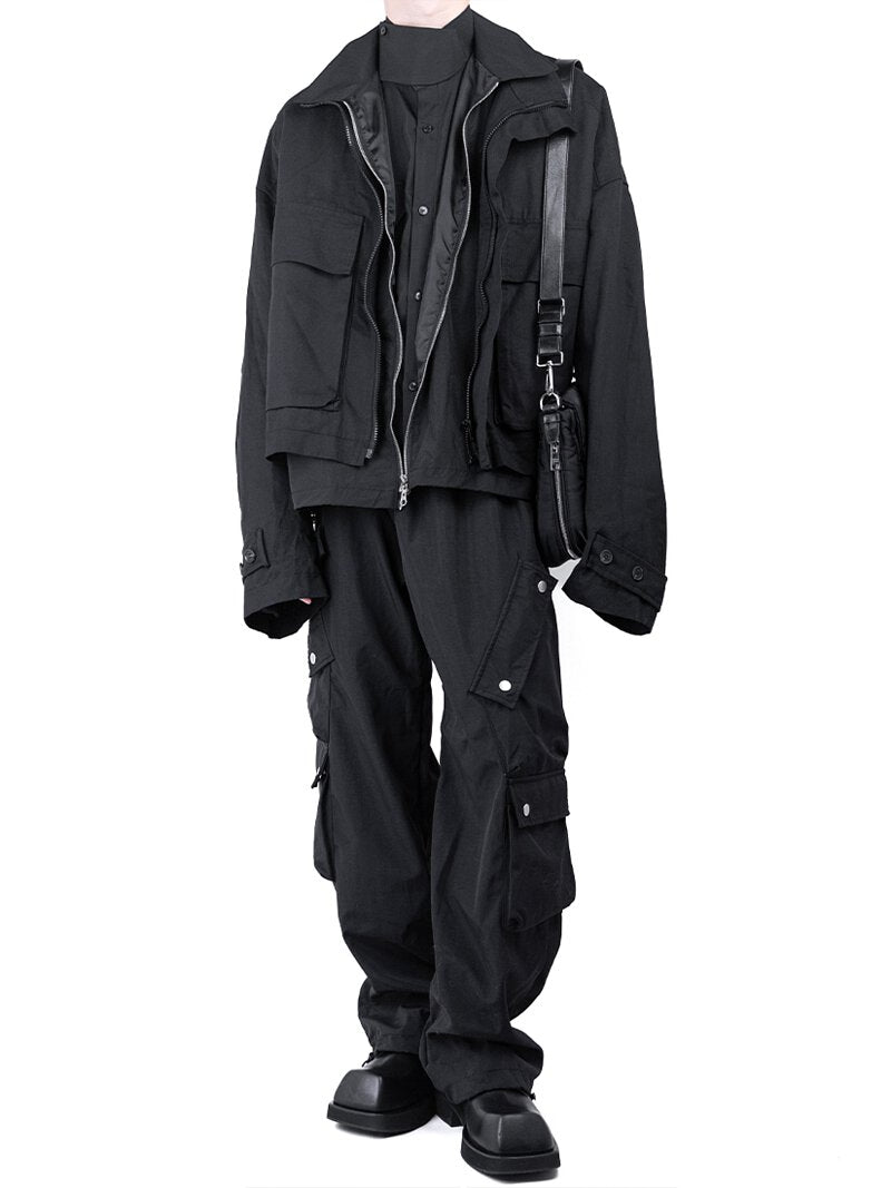4 Pocket Diagonal Cargo Pants