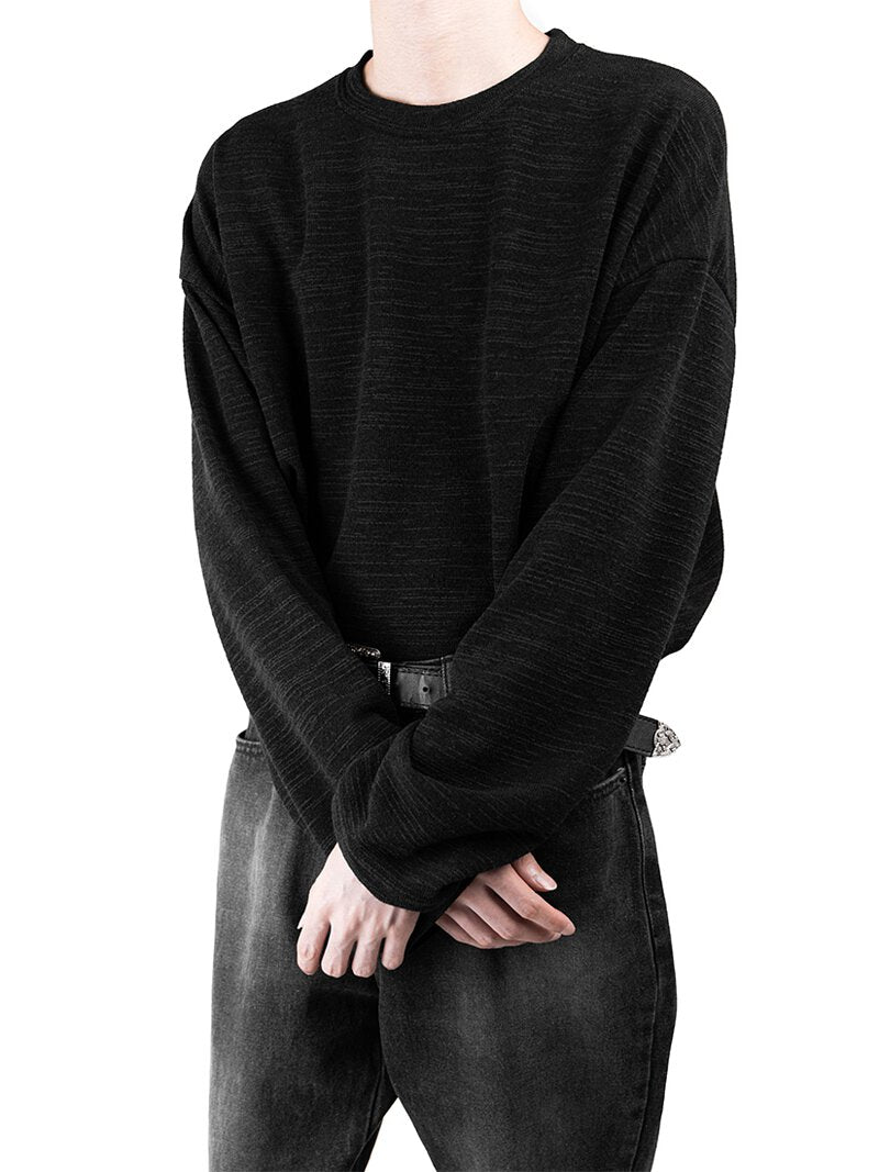 Marble Loose Fit Cotton Long Sleeve 