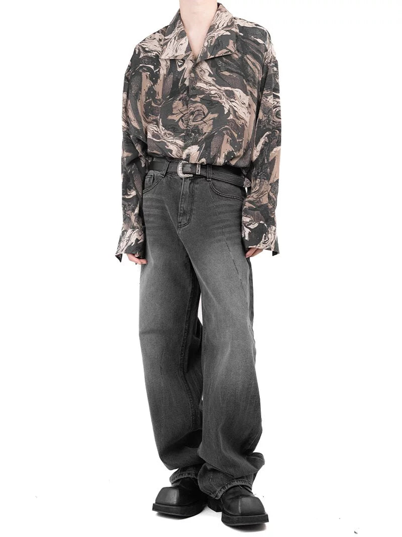 Back Damage Denim Pants 