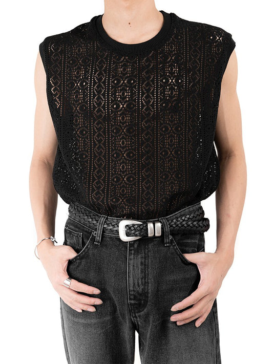 Lace Knit Vest 