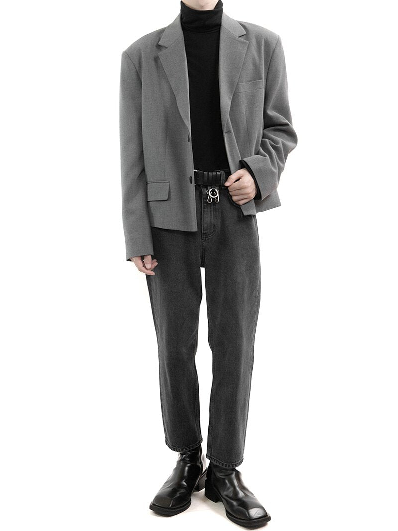 Short Point Crop Blazer 