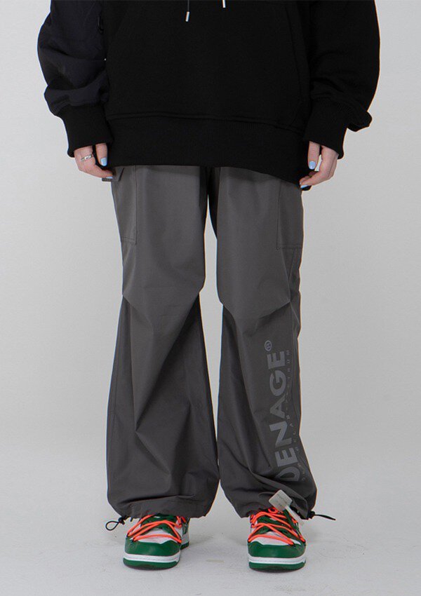 DE-NAGE]Basic Utility Pants Dark GREY 