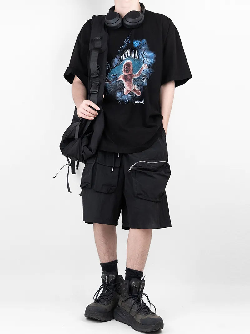 Three-pocket Zipper Shorts