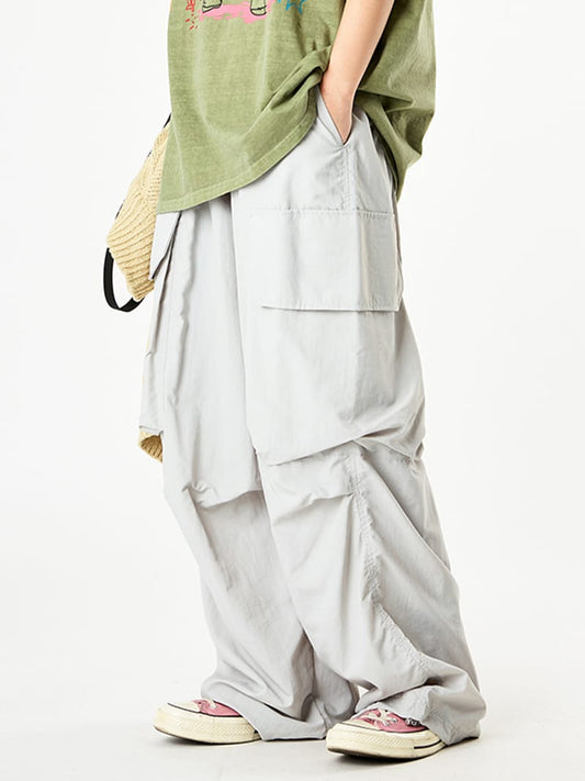 Big cargo balloon wide banding pants 