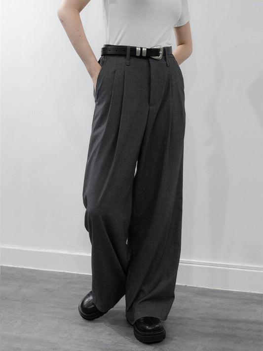 Flared Elastic Slacks 