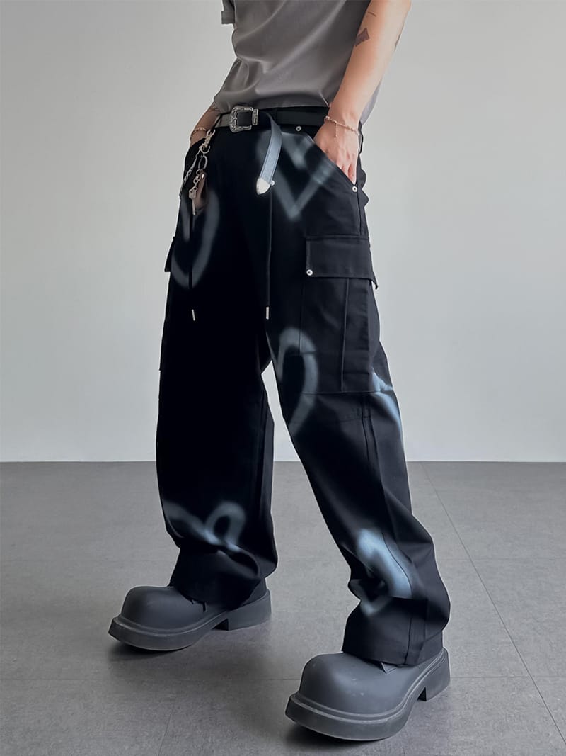 Heart cargo Wide Pants 