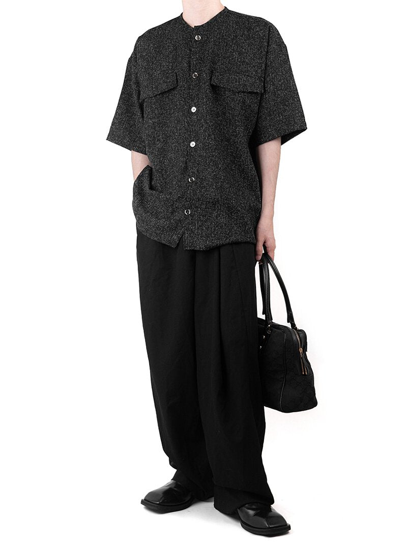 Soft Tweed Half Shirt 