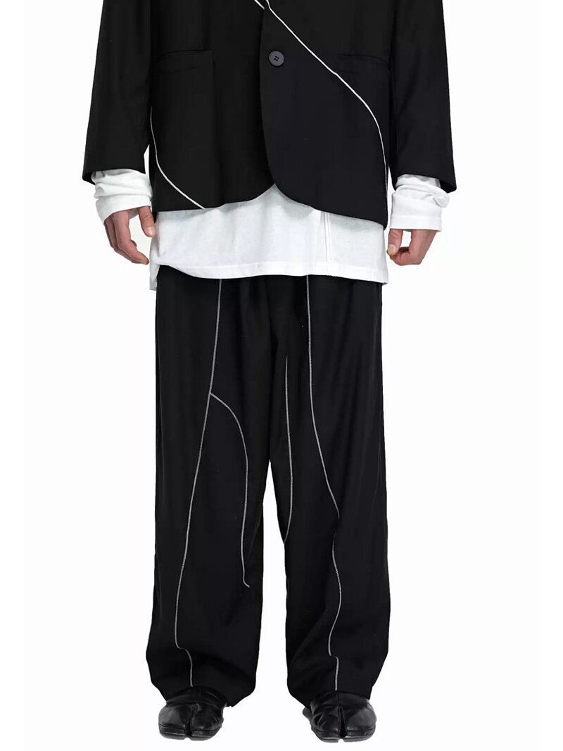 TKYESTUDIO High Waist Drawstring Pleated Trousers 2020F/W