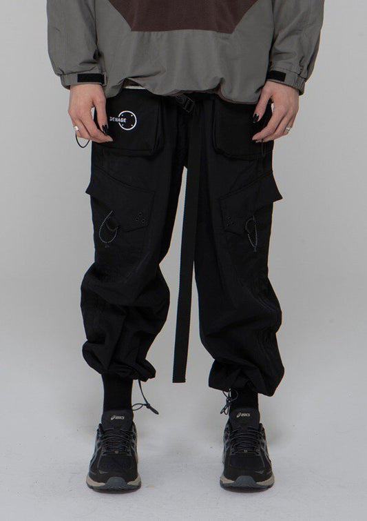 [DE-NAGE]Combat cargo pants Black_0069 