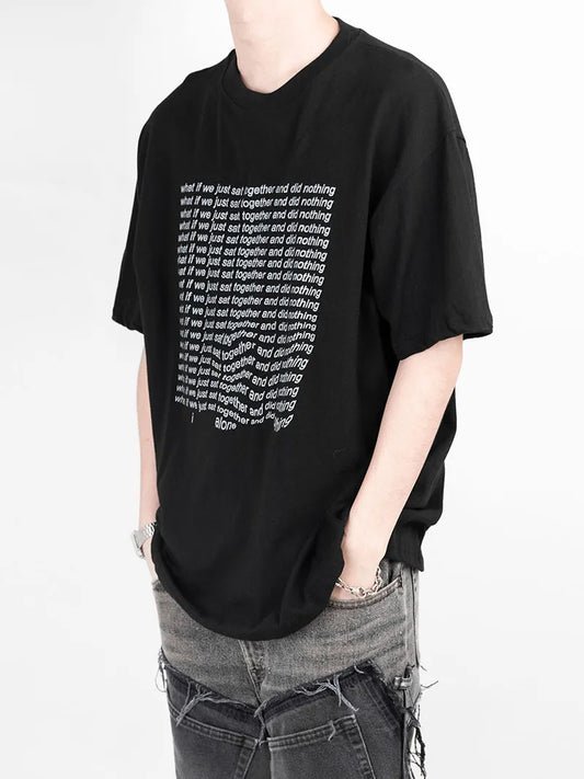 Box Lettering Half T-shirt