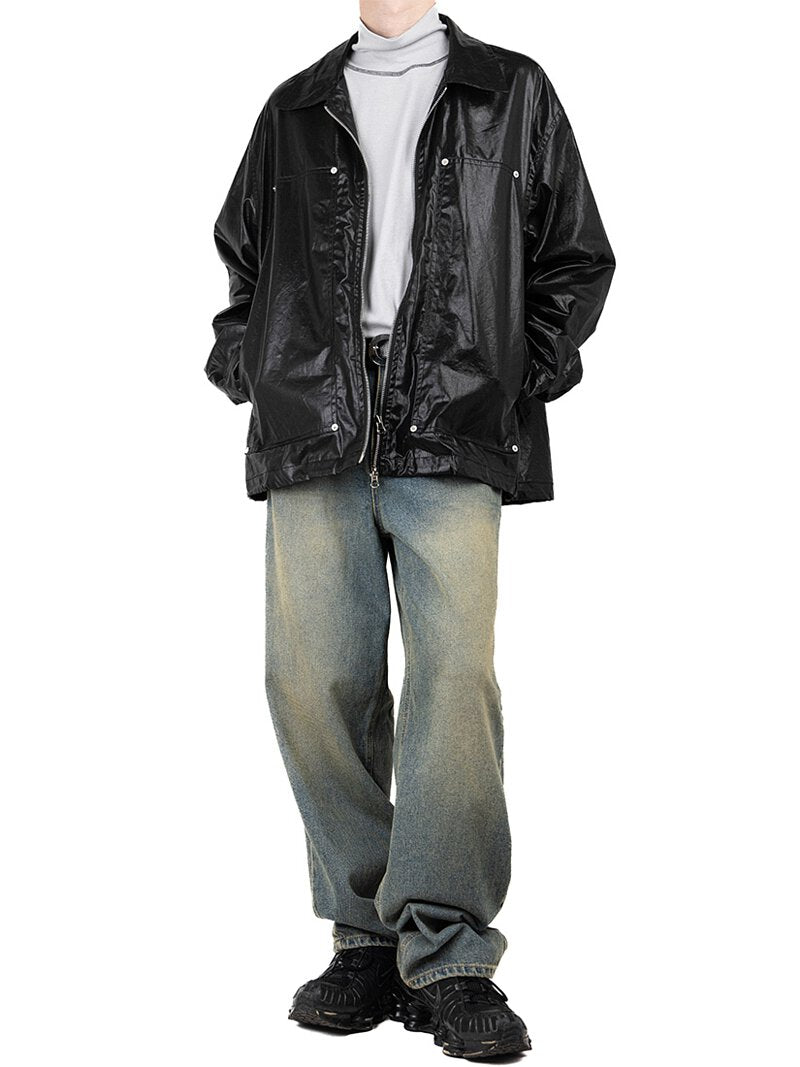 Ultra Thin Leather Jacket