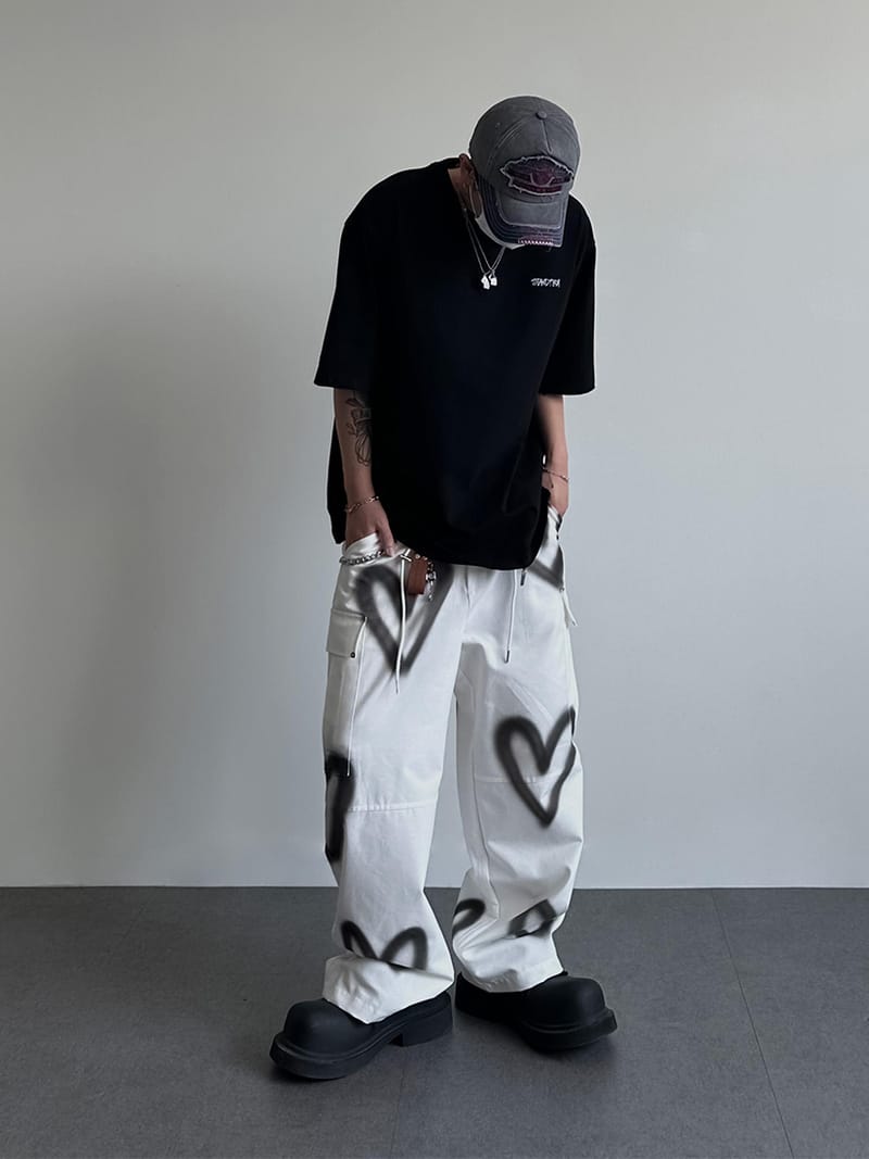 Heart cargo Wide Pants 